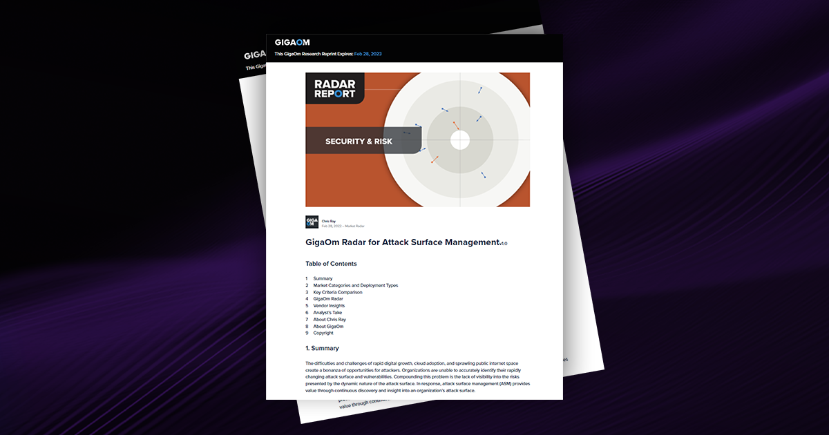Cosmos ASM Platform Named Only Leader in GigaOm Maturity… | Bishop Fox