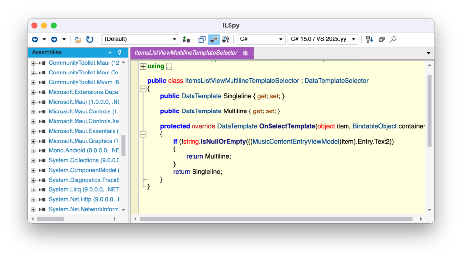 Figure 1: Demonstrating how DLLs are ordinary .NET assemblies on disk, and ILSpy opens them correctly