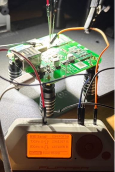 Figure 4 – Flipper Zero connected to YoLink hub