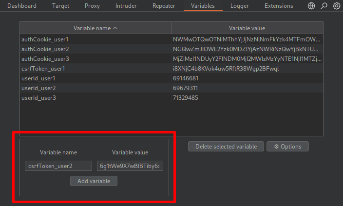 Burp Variables 1
