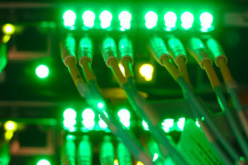 Electronic inputs lit up green