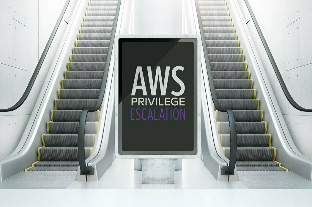 Escalator sign in between AWS privilege escalation