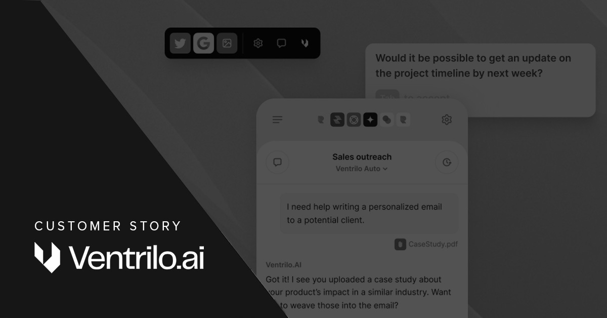 Ventrilo tested their AI writing assistance platform with application penetration testing and AI/LLM security assessments.