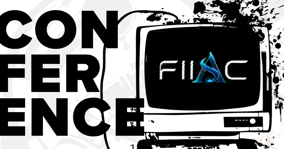 Conference FIIAC 2026 with FIIAC official logo in a retro computer.