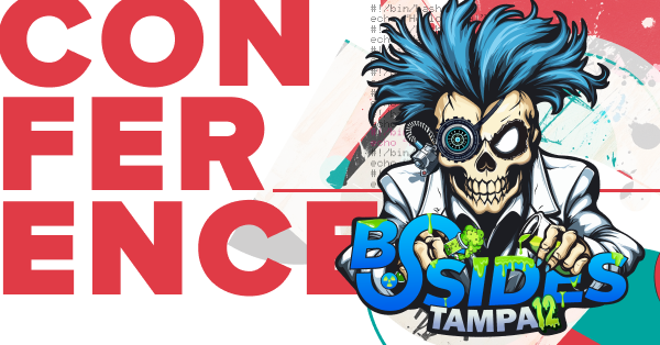 BSides Tampa Conference with Brandon Kovacs' Speaking engagement with Bishop Fox new brand.