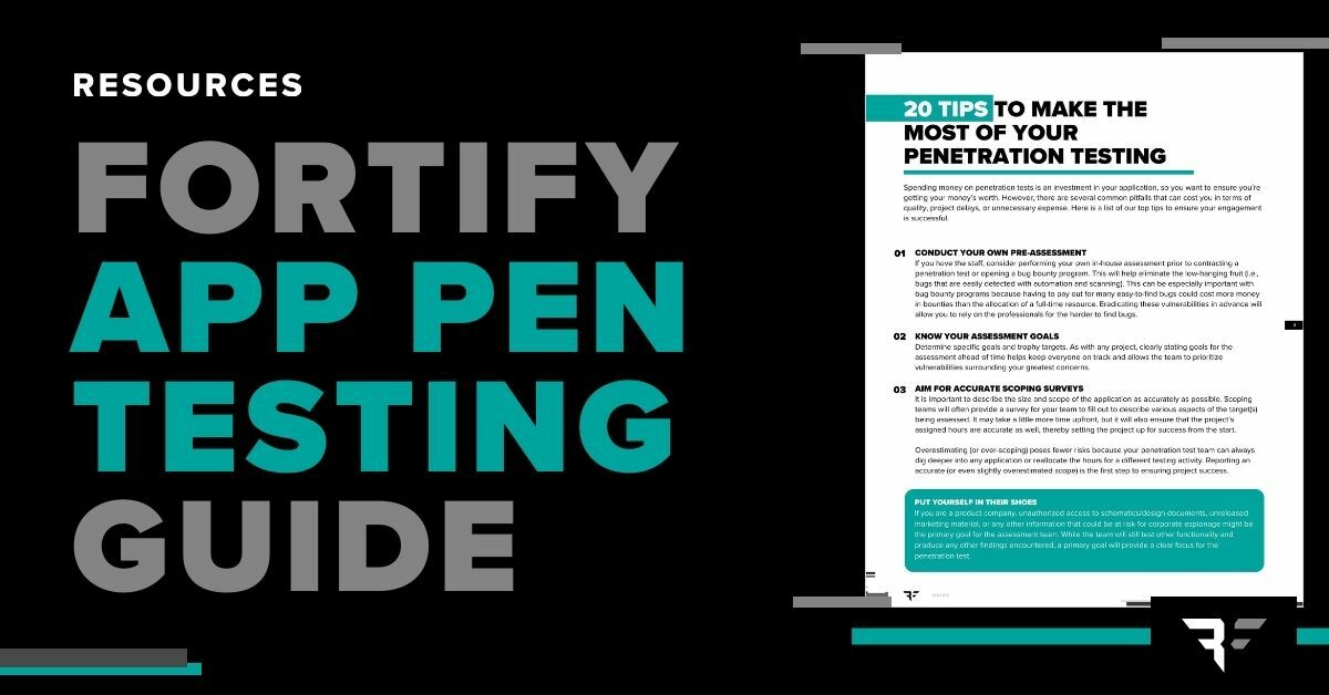 image of teal guide cover with black text and white page on dark background