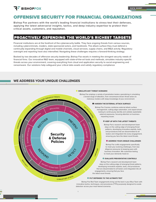 Industry Financial Services Datasheet Preview
