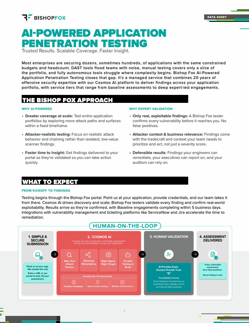 Thumbnail datasheet ai powered application penetration testing