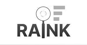 Raink tool logo mark with magnifier.