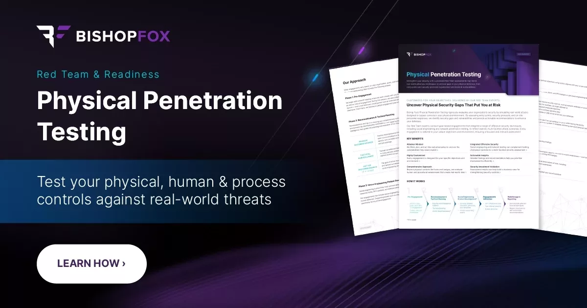 Physical Penetration Testing Datasheet | Bishop Fox