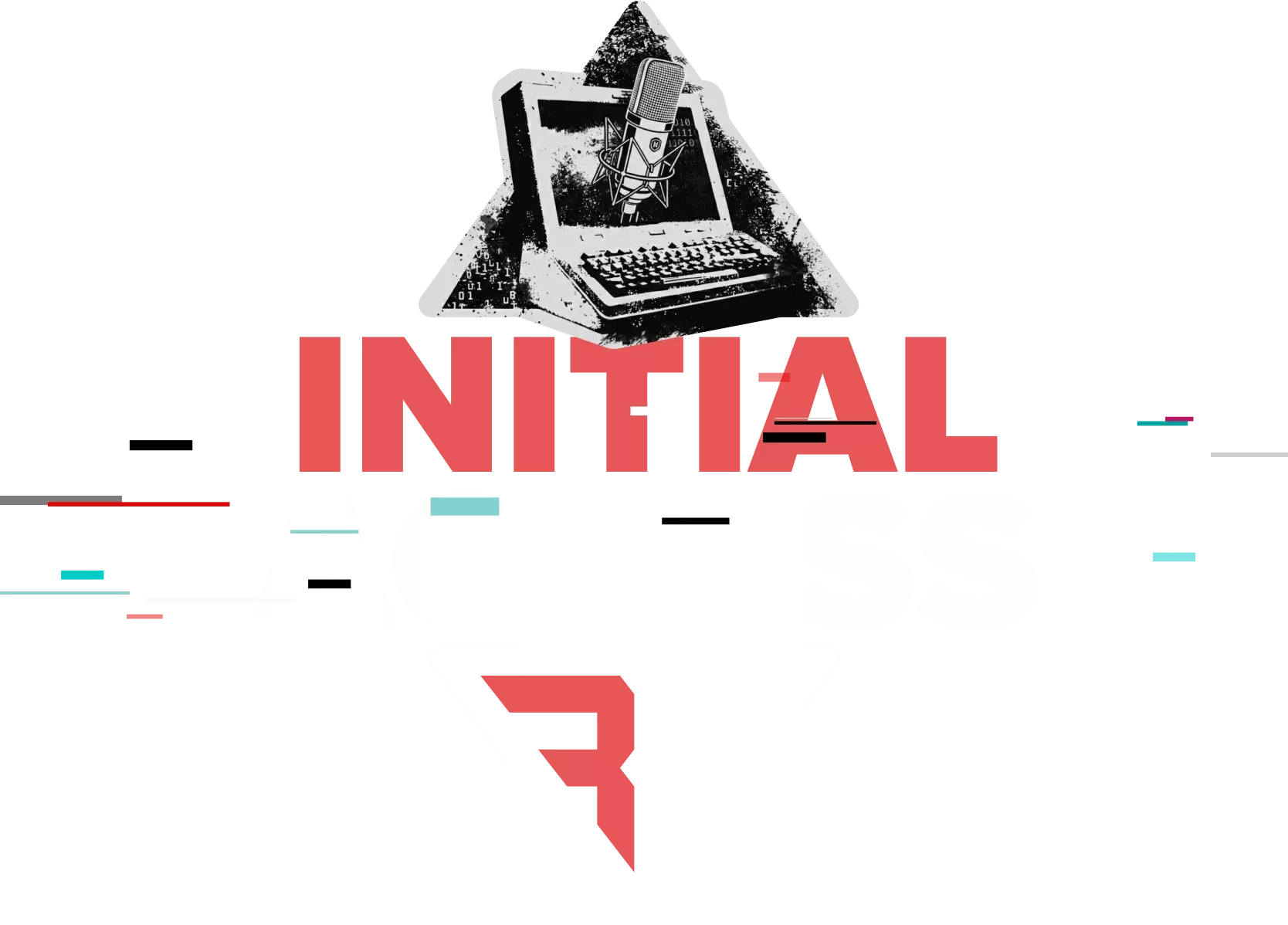 Initial Access cybersecurity podcast logo with stylized glitch graphics and bold red, white, and black branding.